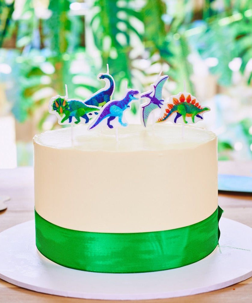 Party Pieces - Kaşif Dino 5&apos;li Parti Mumu-Dinossi