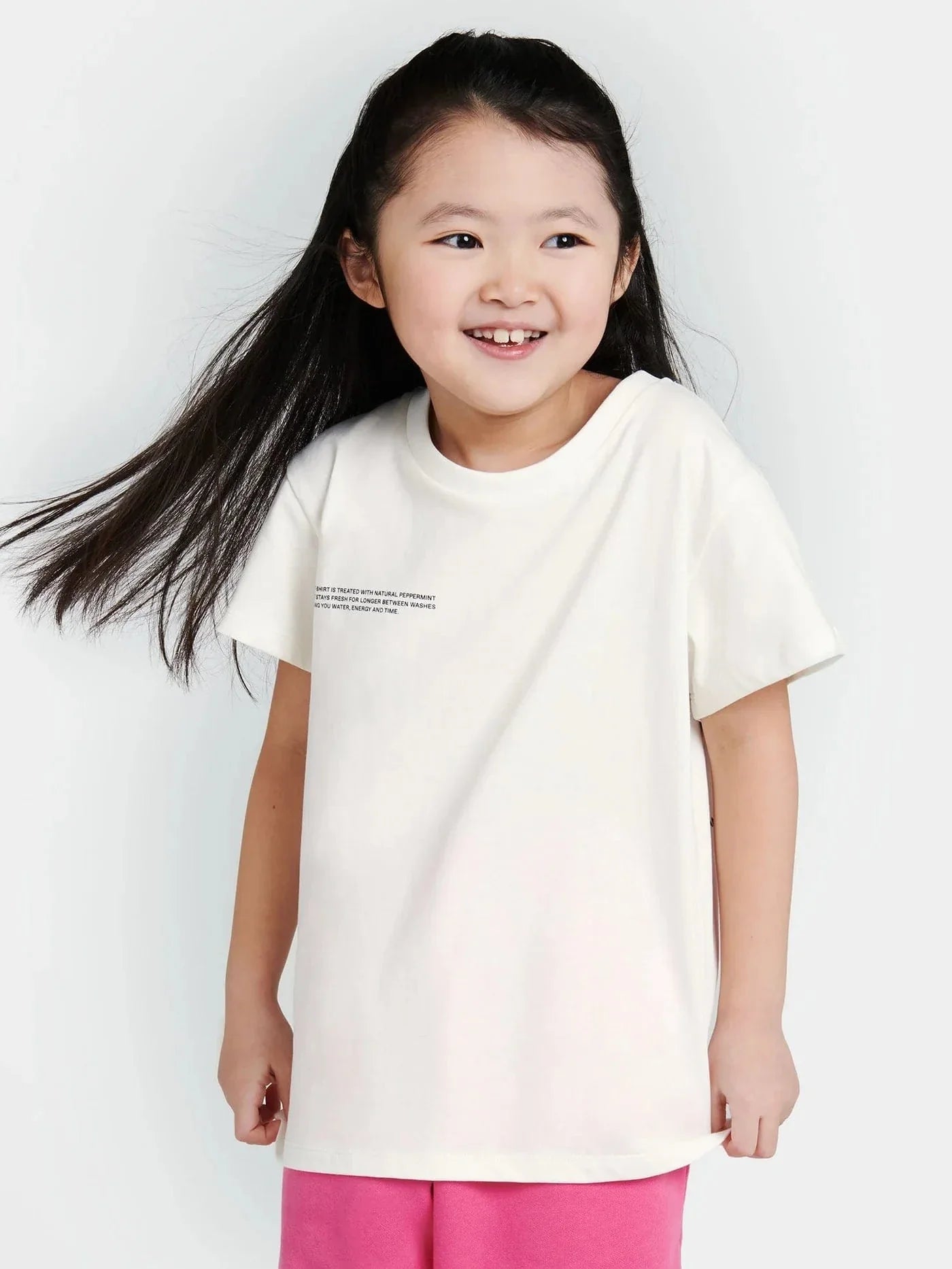 PANGAIA Kids 365 Midweight T-Shirt in Ivory