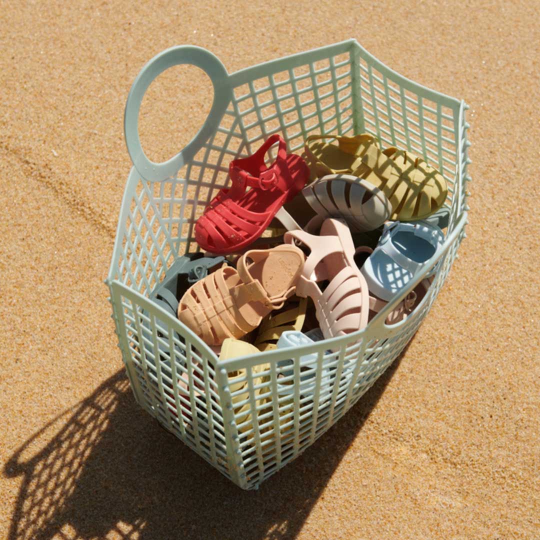 Liewood Bloom Basket - Light Peppermint-Children's Baskets-Light Peppermint-One size | Natural Baby Shower