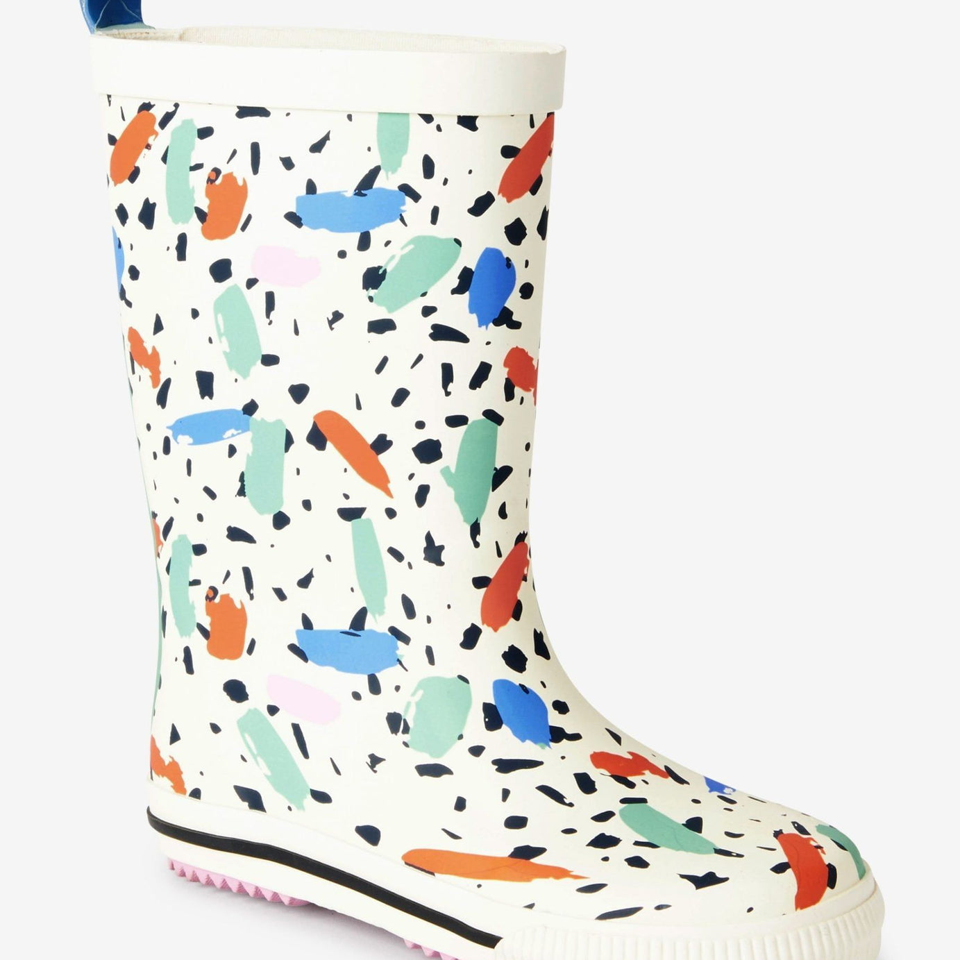 Dinossi - Konfeti Baskılı Kız Çocuk Yağmur Çizmesi-Dinossi