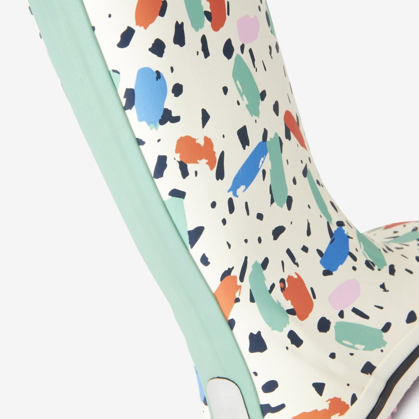 Dinossi - Konfeti Baskılı Kız Çocuk Yağmur Çizmesi-Dinossi