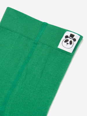 Mini Rodini Girls Anchor Print Leggings in Green