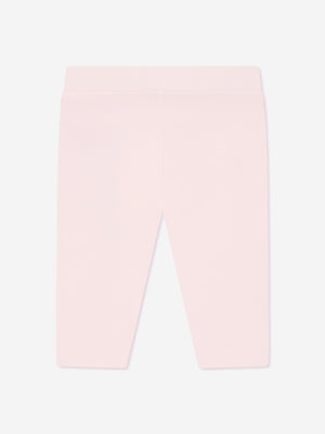 Moncler Enfant Baby Girls Logo Leggings in Pink