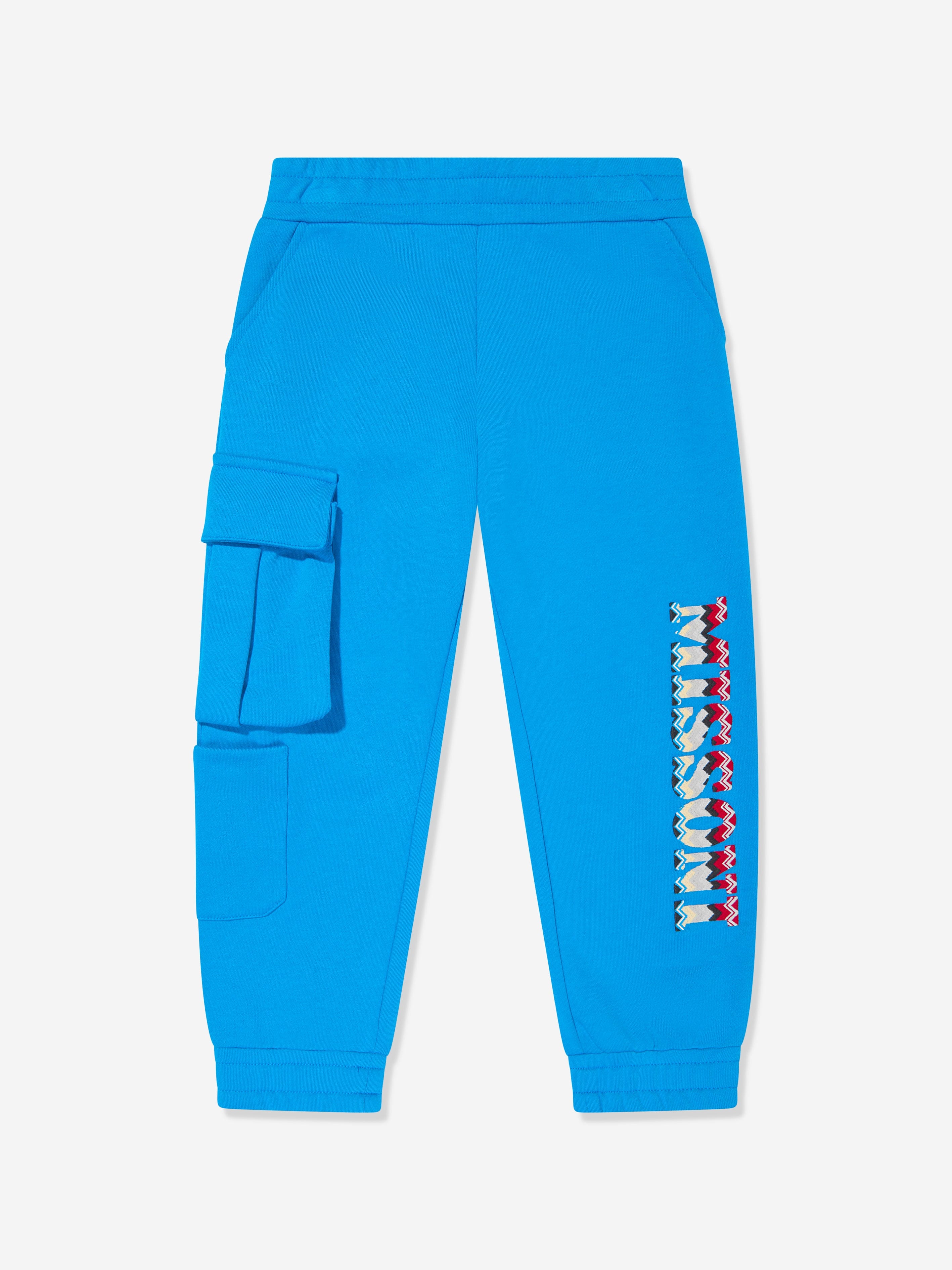 Missoni Boys Logo Joggers in Blue