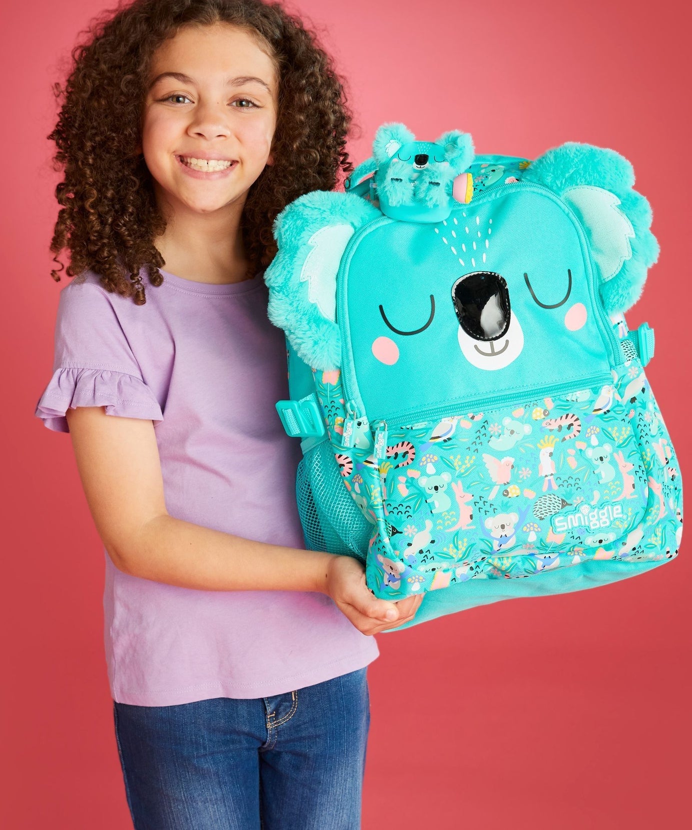 Smiggle - Hi There Klasik Okul Sırt Çantası-Dinossi