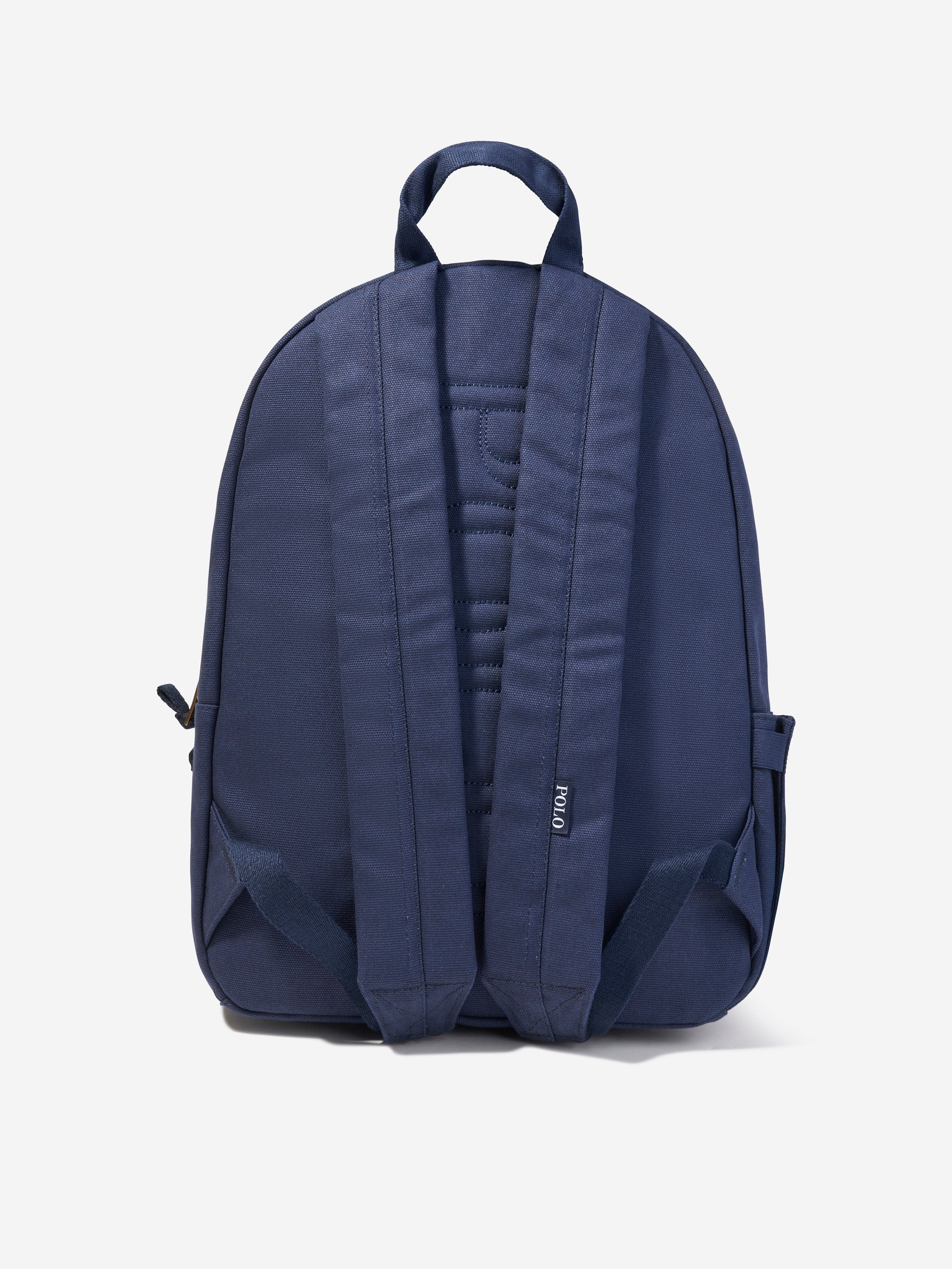 Ralph Lauren Kids Canvas School Backpack in Navy (42cm)