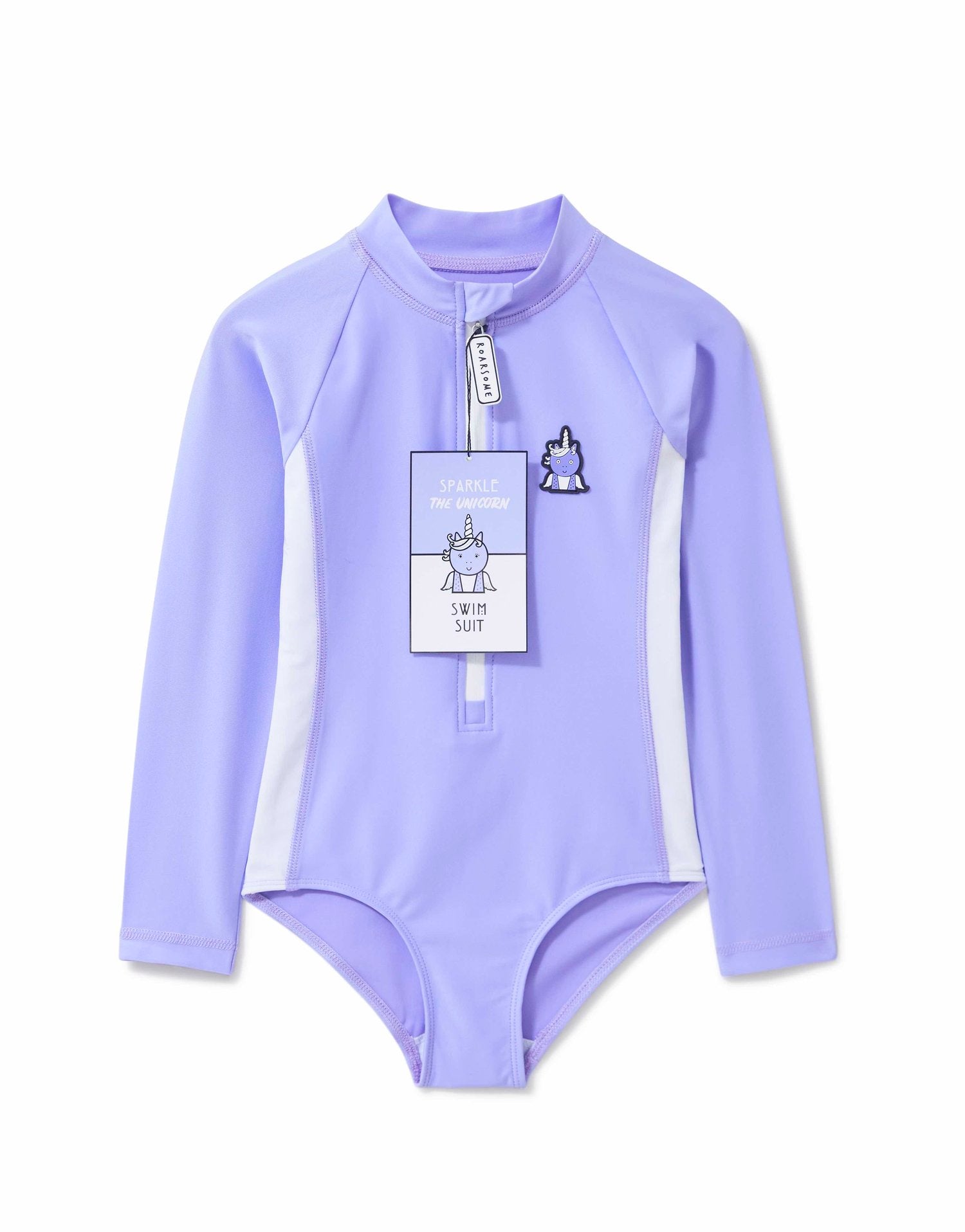 Dinoski - Sparkle Unicorn Çocuk Deniz Mayosu 5-7 Yaş-Dinossi