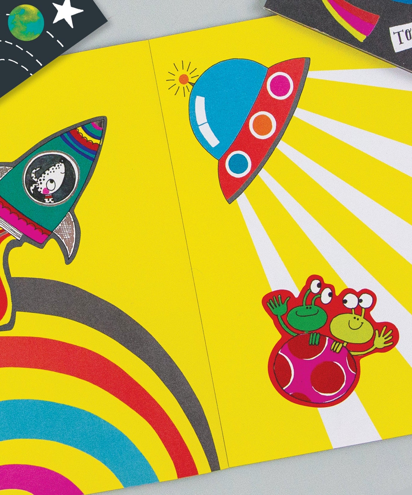 Rachel Ellen - إلى القمر كتاب تلوين ونشاطات مشهد الملصقات