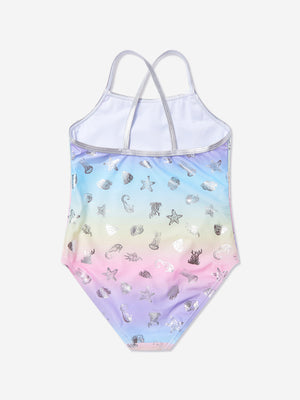 Soli Swim Girls Sealife Swimsuit in Multicolour (UPF50+)