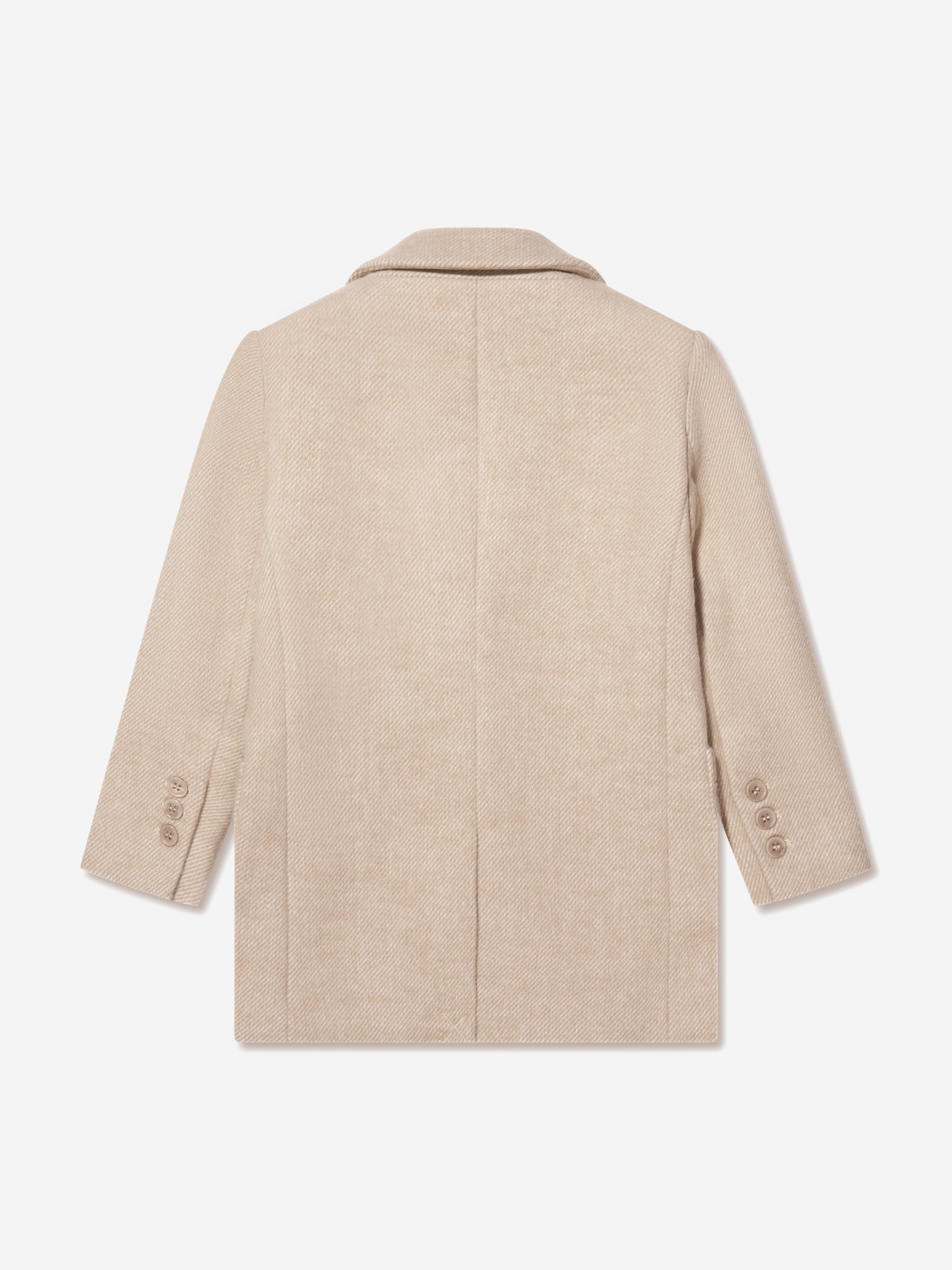 Trussardi Boys Imaril Long Coat in Beige