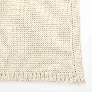 The Little Green Sheep Organic Knitted Cellular Baby Blanket - Linen-Blankets- | Natural Baby Shower