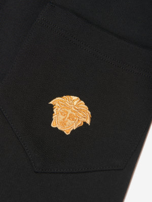 Versace Boys Medusa Joggers in Black