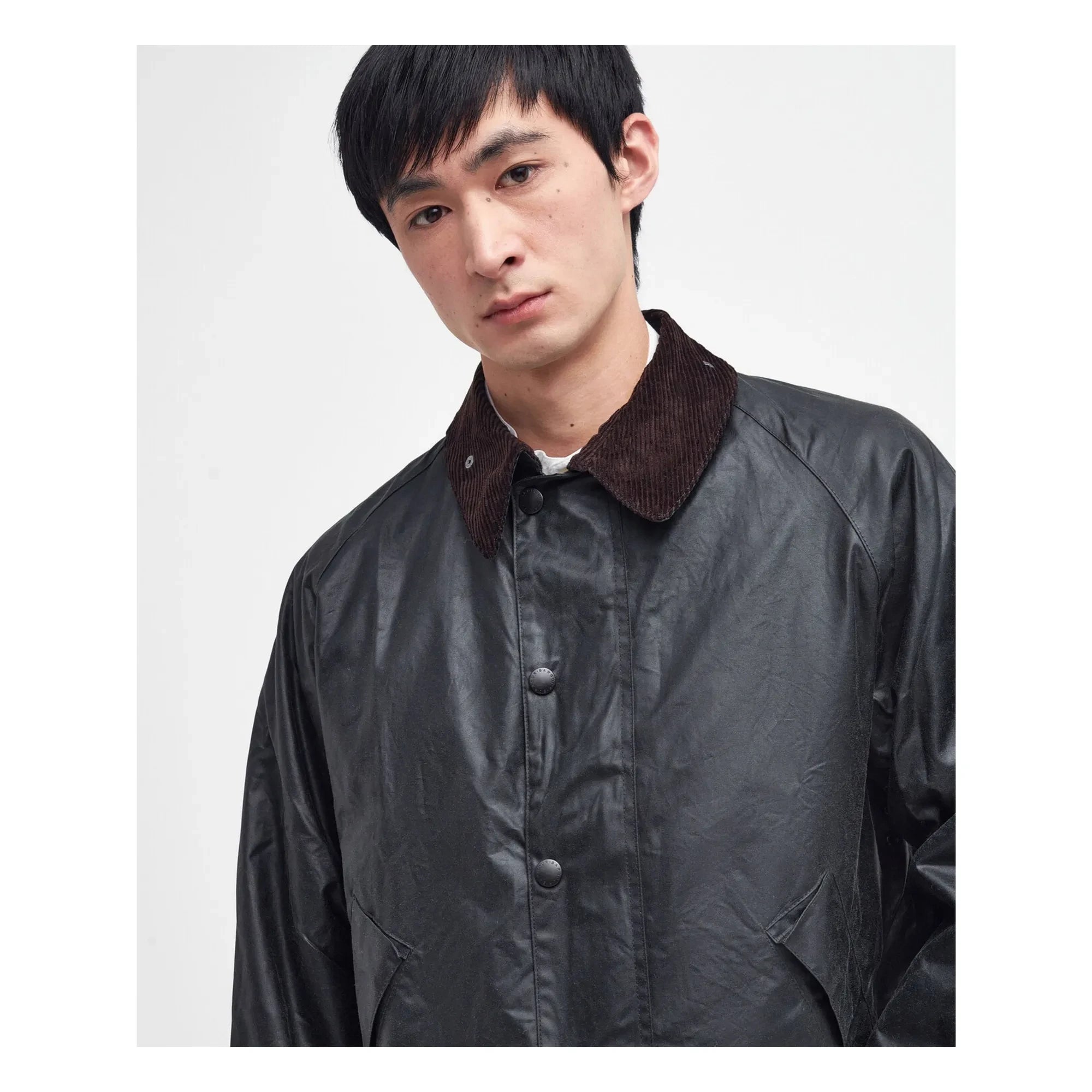Barbour - Transport Wax Bone Ceket | Siyah