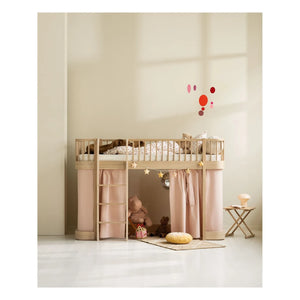 Oliver Furniture - Orijinal Alçak Loft Yatak, 90x200 cm | Meşe