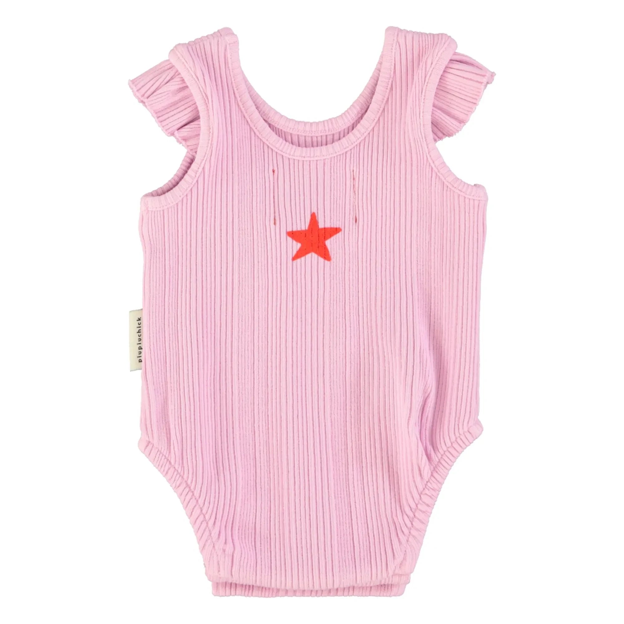 Piupiuchick - Organik Pamuk Kalpli Fitilli Body | Lila