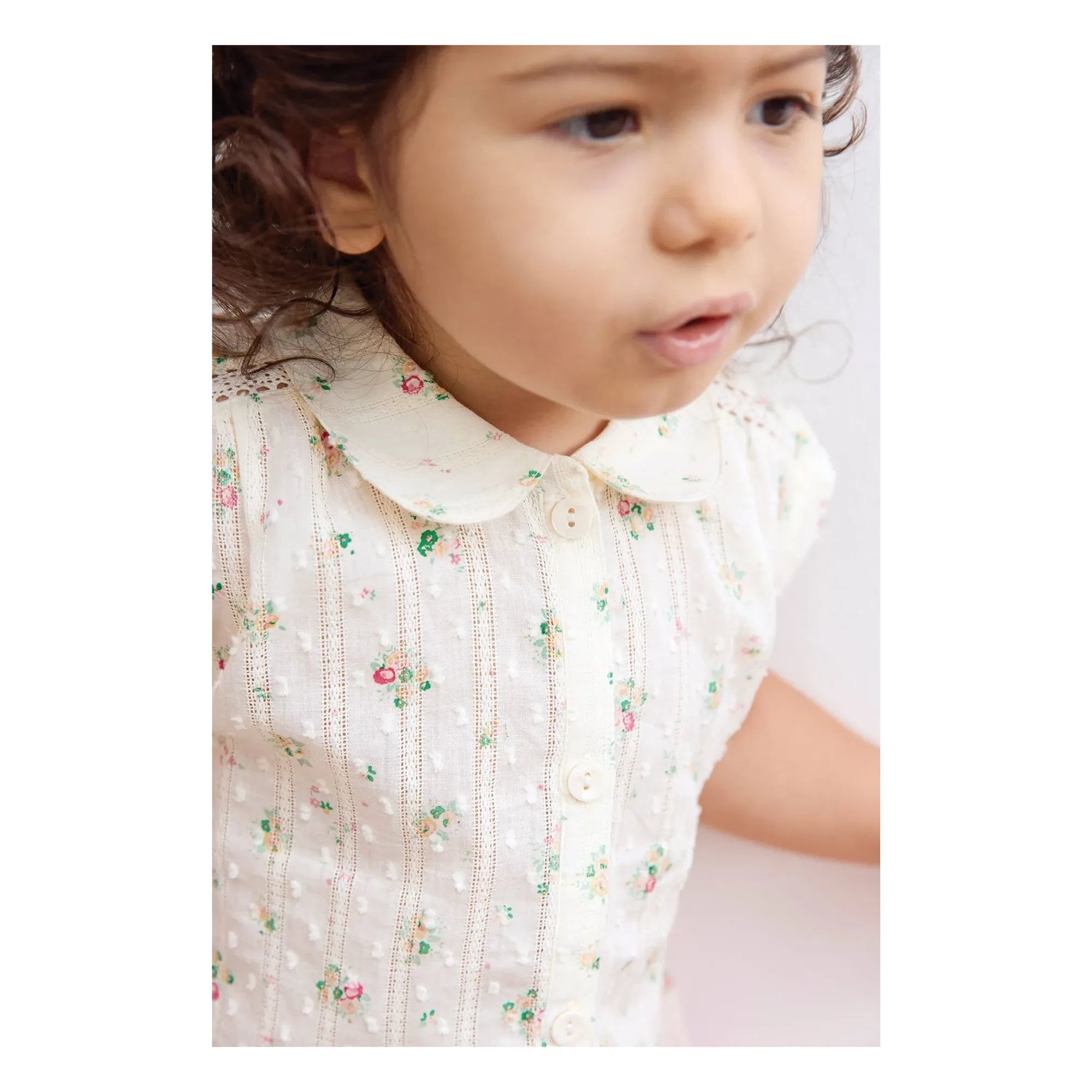 Bonton - Lorelei Bouquets Claudine Yakalı Gömlek | Ekru