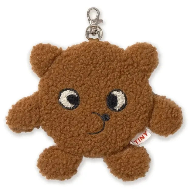 Tinycottons - Kahverengi Peluş Ayıcık Anahtarlık