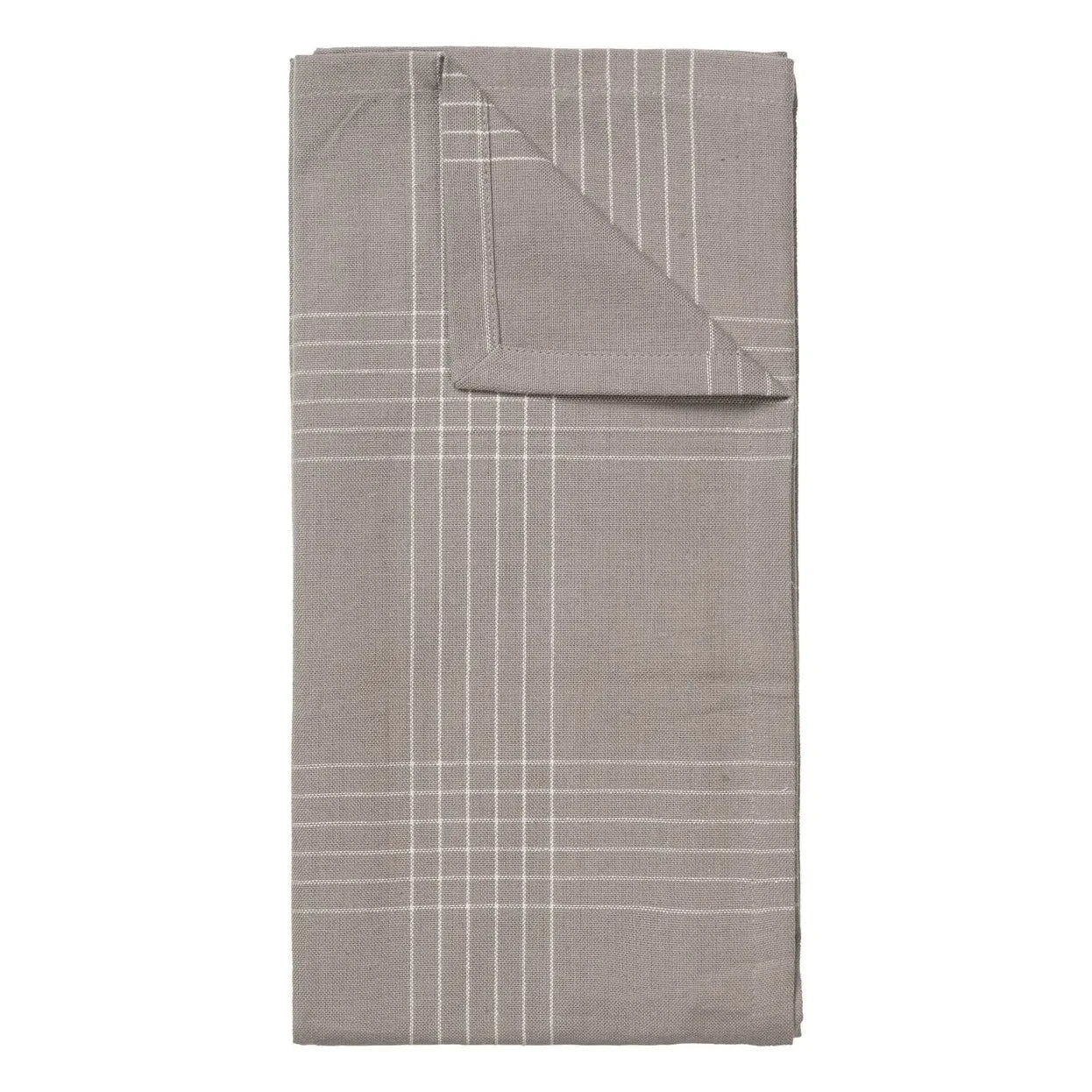 Broste Copenhagen - Rud mutfak havluları - 2'li Set | Gri