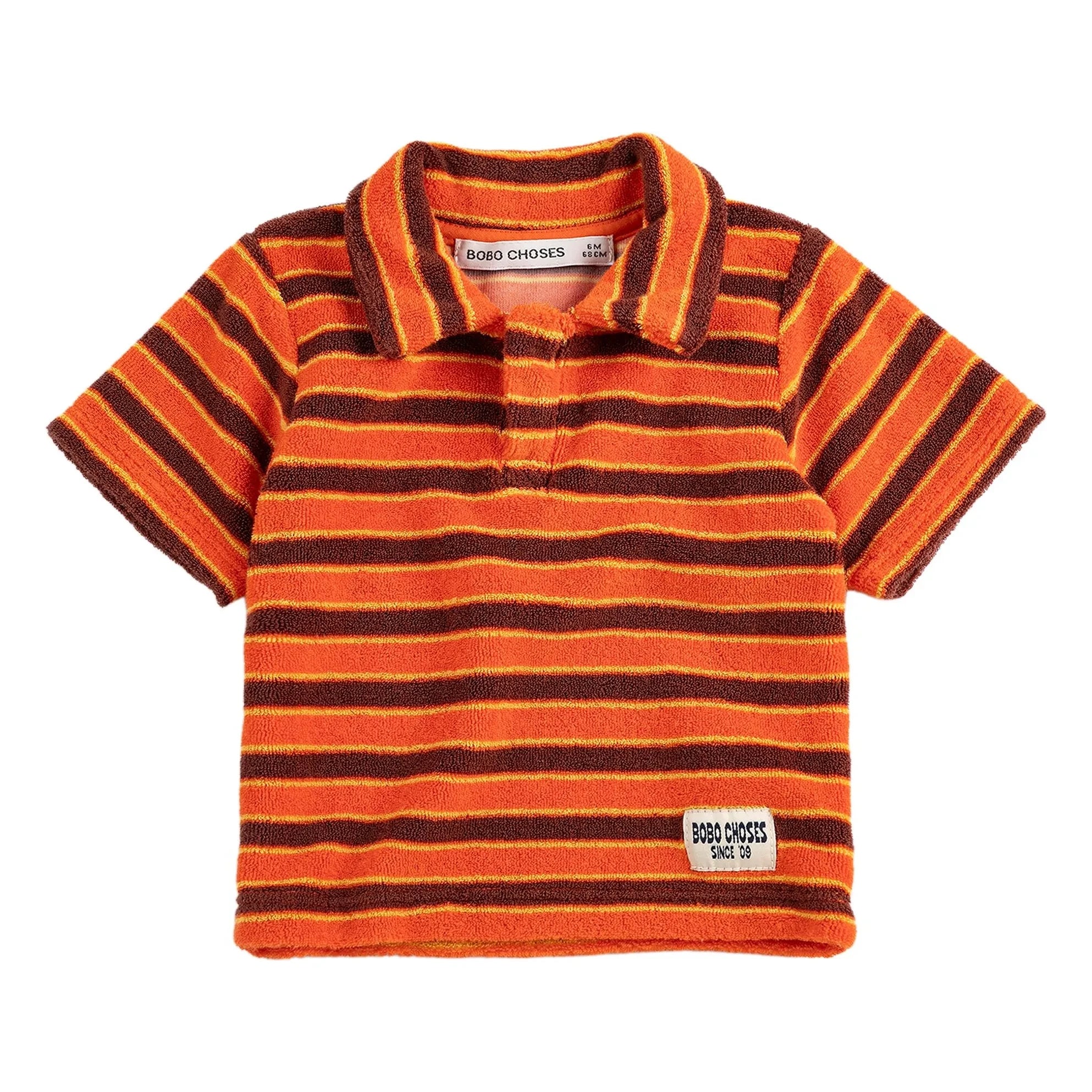 Bobo Choses - Çizgili Bebek Polo | Turuncu
