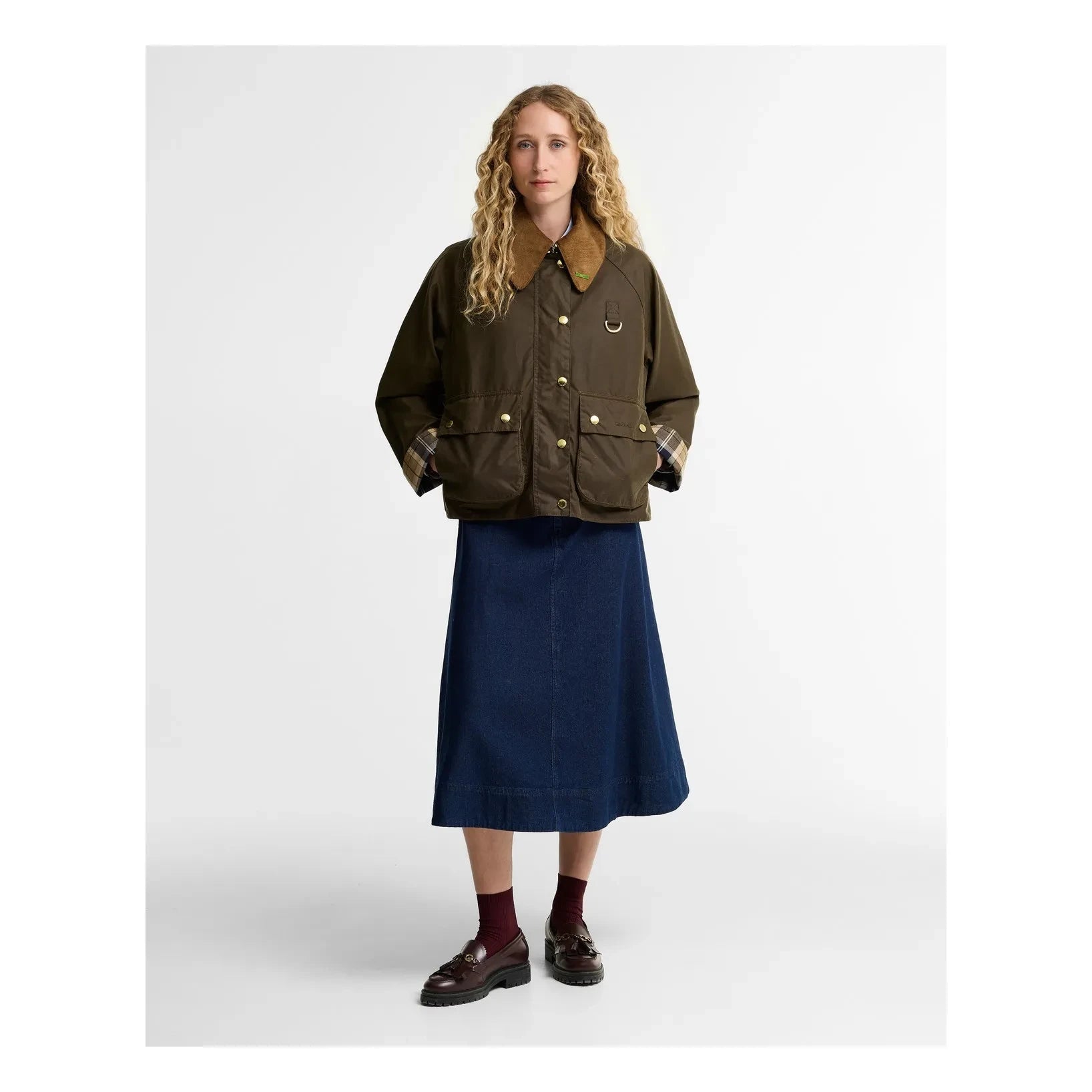 Barbour - Icons Modern Spey Pamuk Yağlı Ceket | Koyu Kahverengi