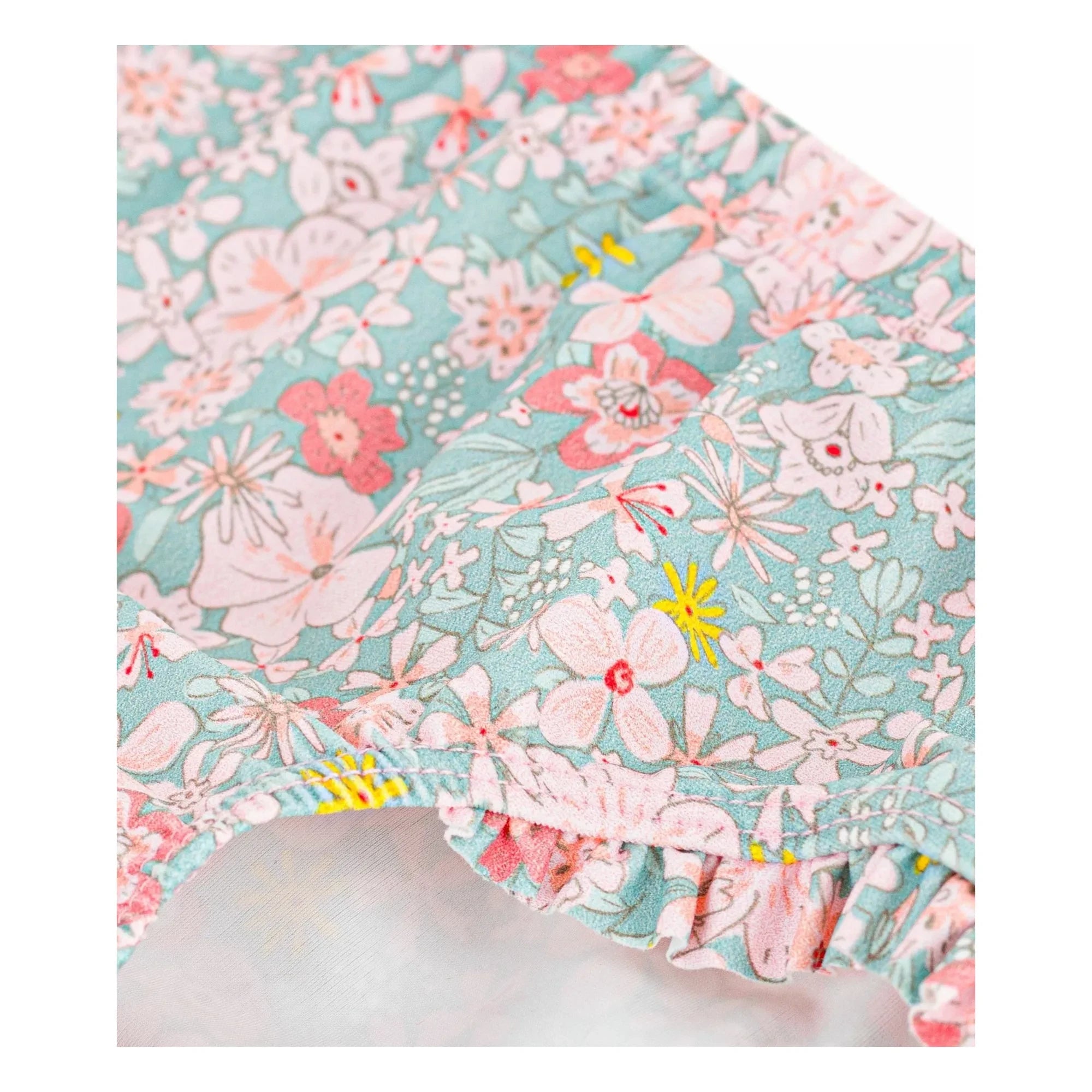 Petit Bateau - Çiçek Desenli Bikini Altı | Turkuaz