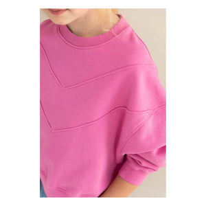 Jenest - Tammie organik pamuk sweatshirt | Fuşya