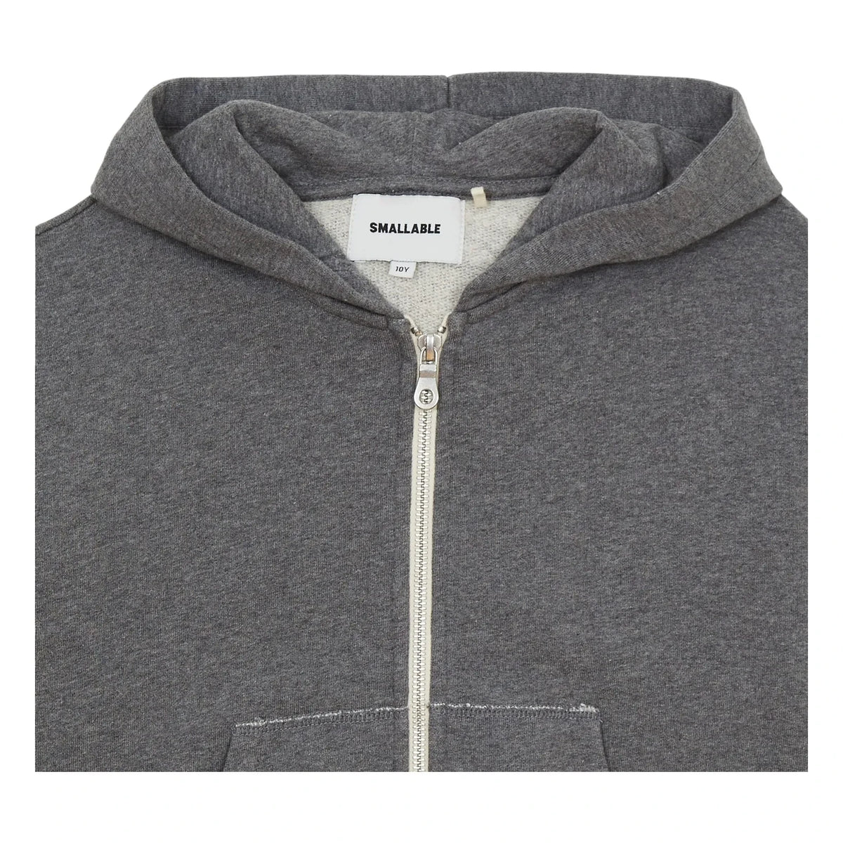 Smallable Kid - Kaightleridge Organik Pamuklu Kapüşonlu Sweatshirt | Gri Melanj