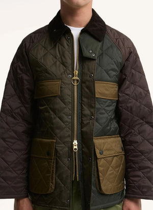 Barbour - Bedale SugarLump Kapitone Ceket | Haki