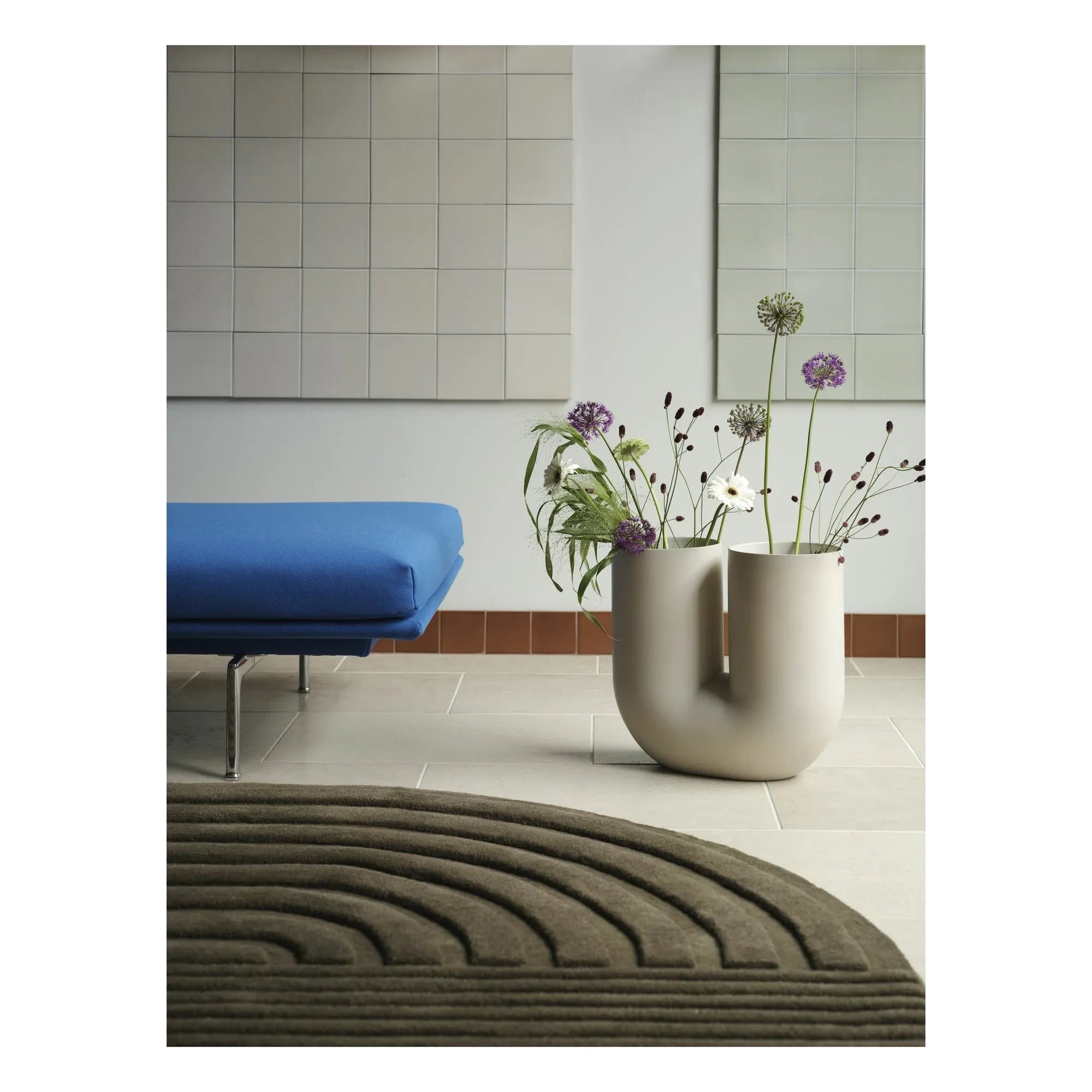 Muuto - Relevo yün halı, Studiopepe | Taupe kahverengi