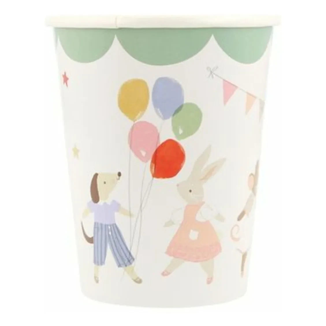 Meri Meri - Hayvan Dostları Doğum Günü Bardakları - 8'li Set