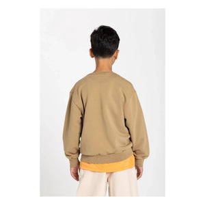 Smallable Kid - Arlo organik pamuk sweatshirt | Kahverengi