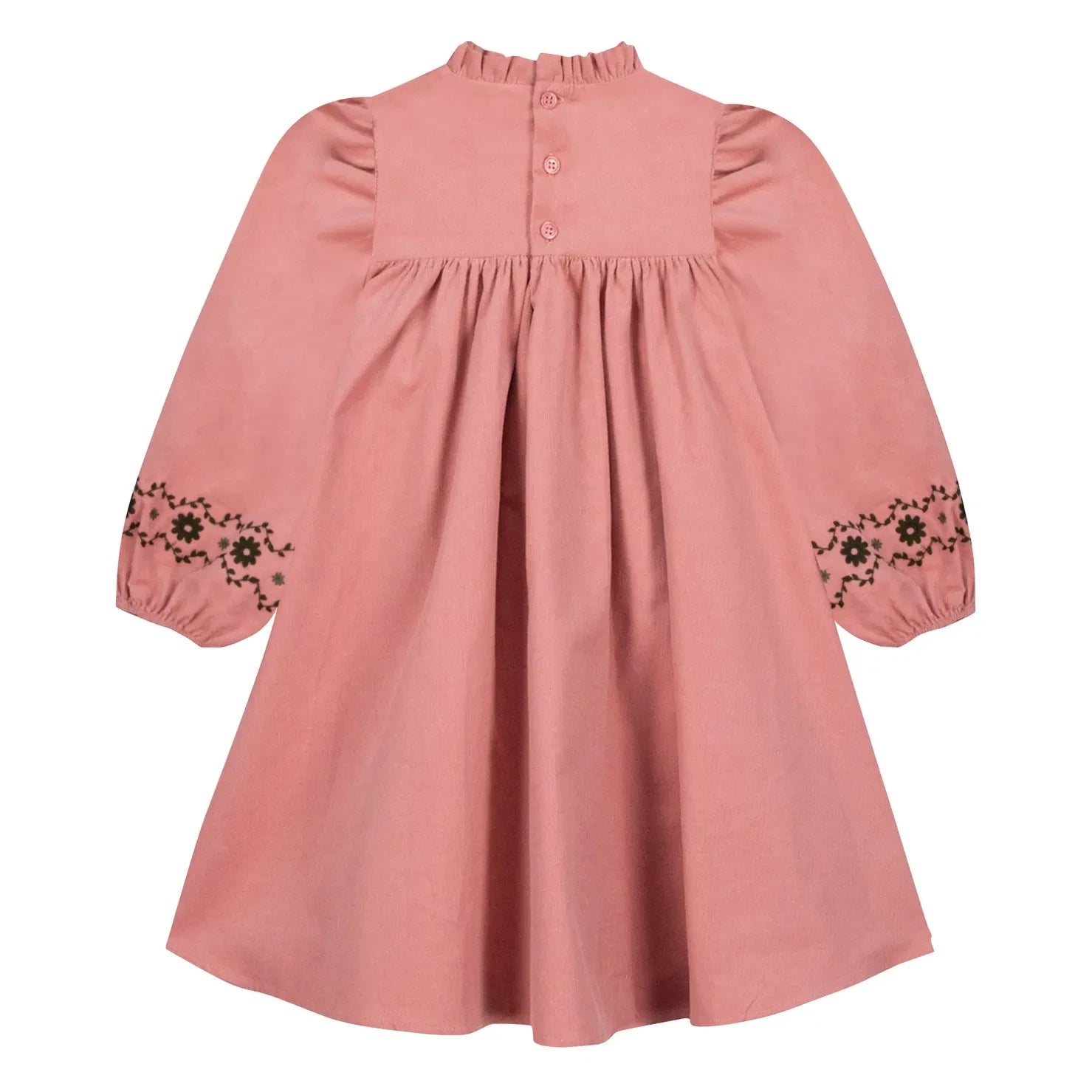 Bonton - Pauline İşlemeli Elbise | Pembe