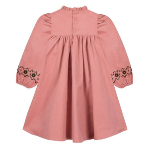 Bonton - Pauline İşlemeli Elbise | Pembe