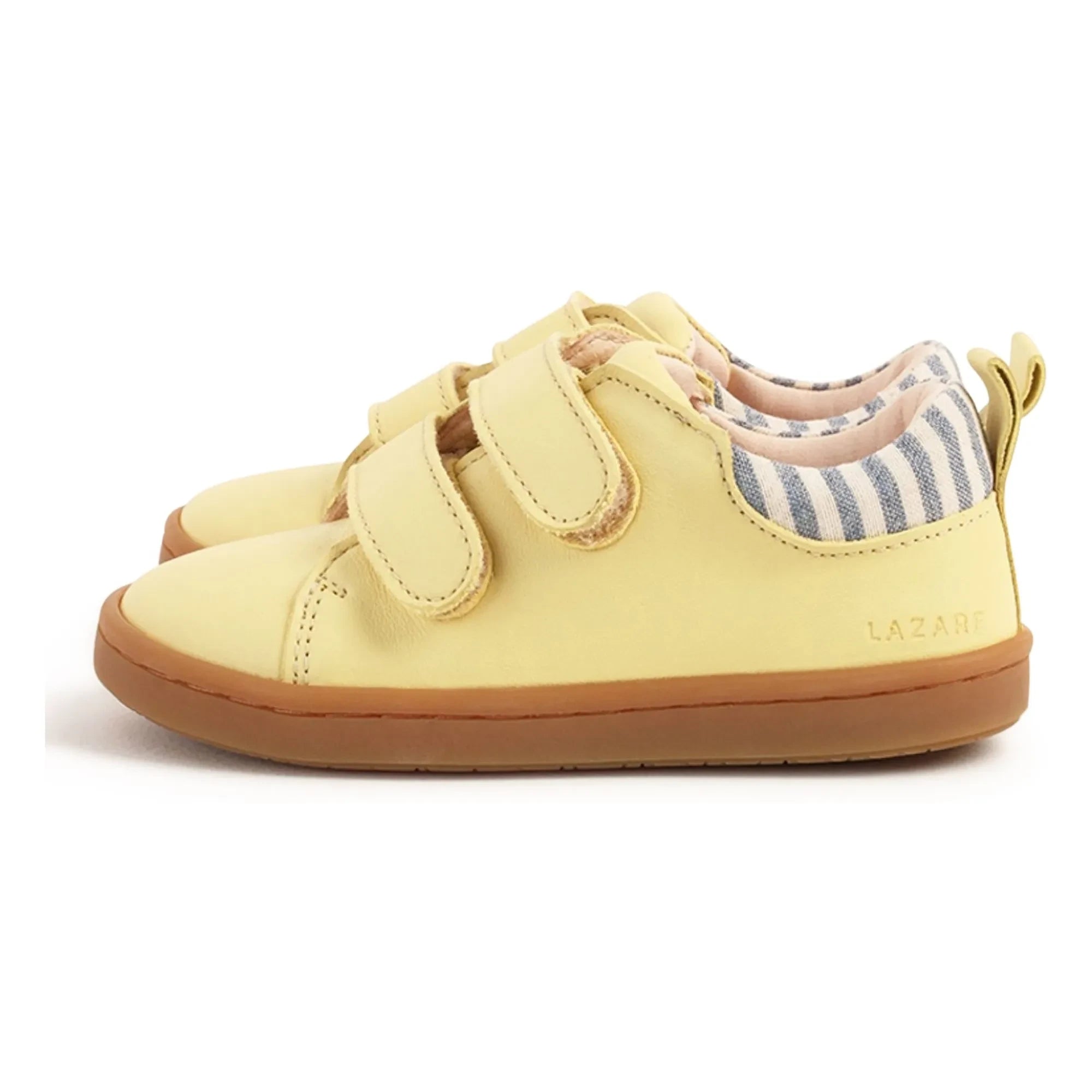 Lazare - Mahaut Çizgili Eskitme Sneakers | Soluk Sarı