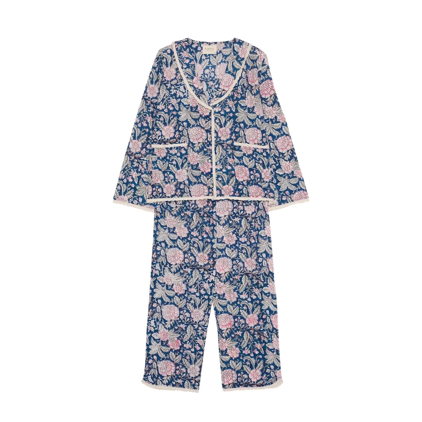 SISSEL EDELBO - Neva organik pamuk pijama | Mavi