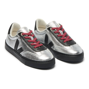 Veja - Veja x Jelly Mallow Küçük Volley Süet Bağcıklı Sneaker | Gümüş