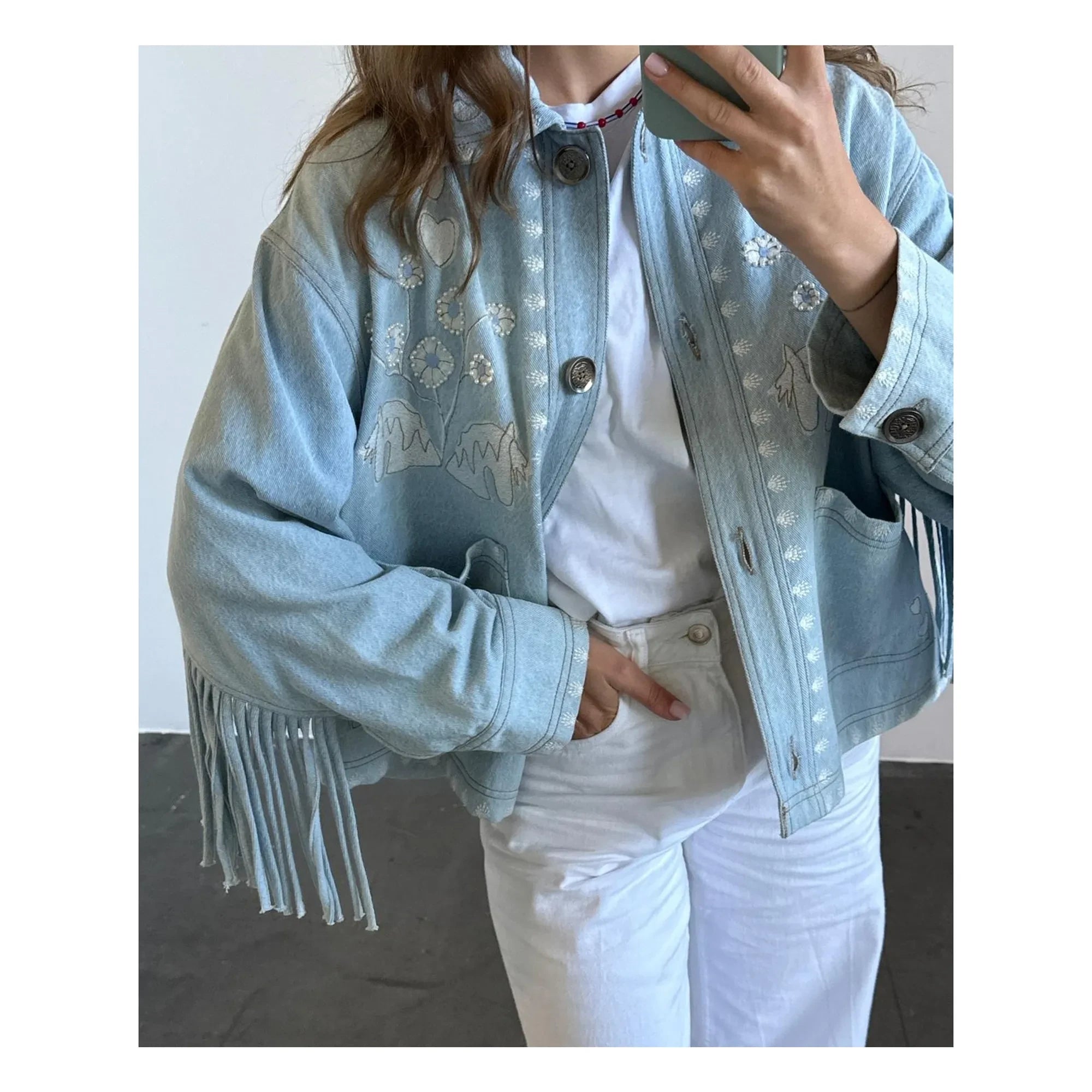 SISSEL EDELBO - Christer Denim Ceket | Mavi
