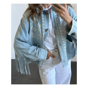 SISSEL EDELBO - Christer Denim Ceket | Mavi