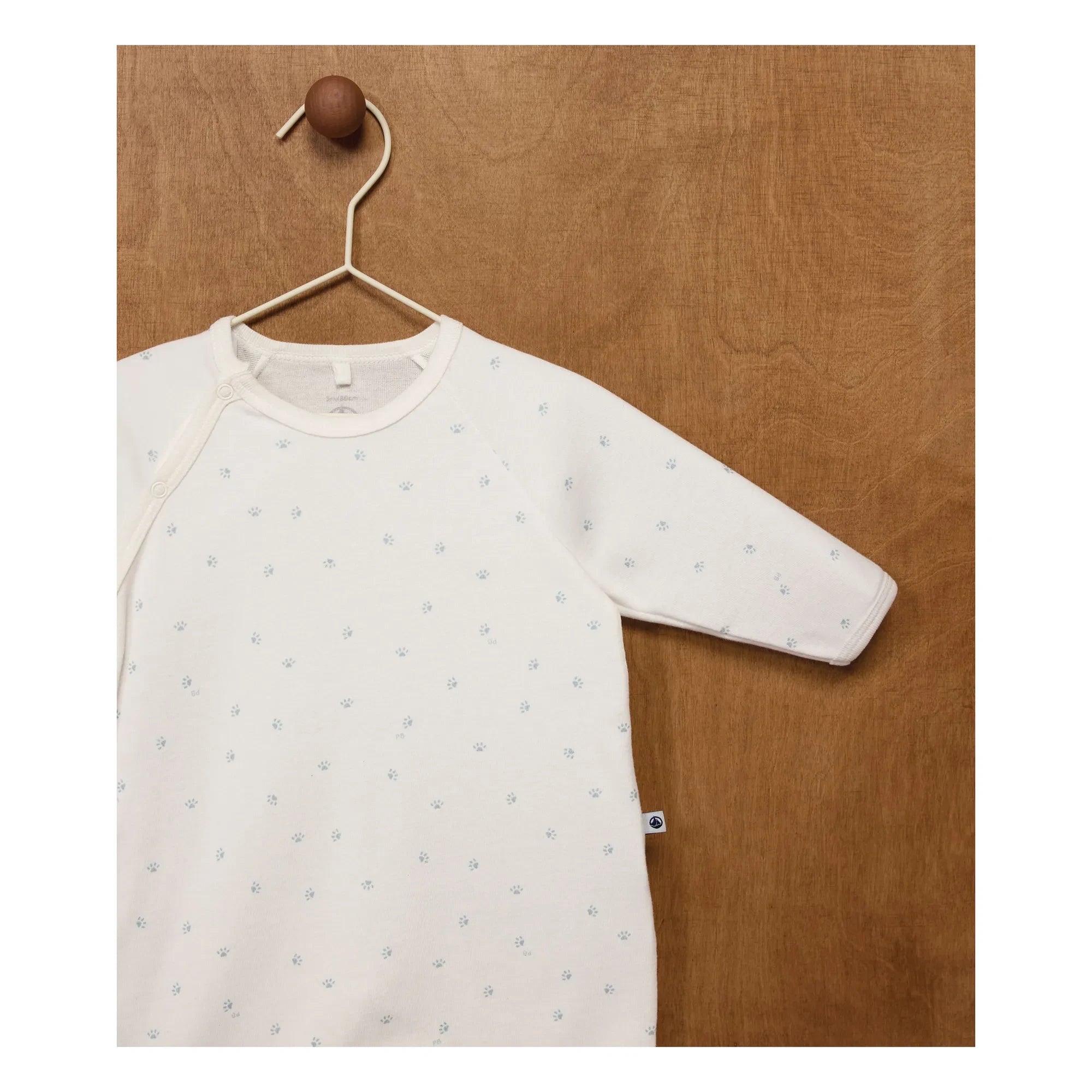 Petit Bateau - Pyjamas Dors Bien Pati Organik Pamuk | Beyaz