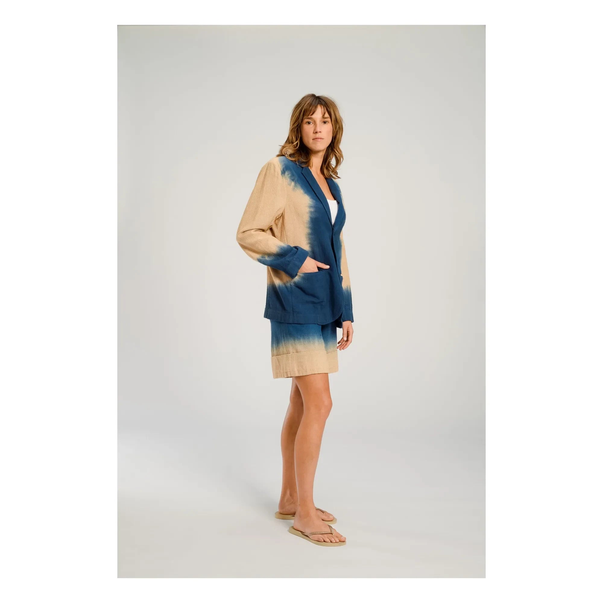 Virginie de Vinster - Blazer Tye and Die Oga | Mavi