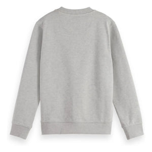 Scotch & Soda - Logo Yamalı Sweatshirt | Gri melanj