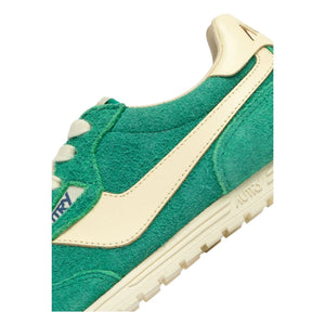 Autry - Windspin Low İki Tonlu Süet ve Deri Sneaker | Yeşil
