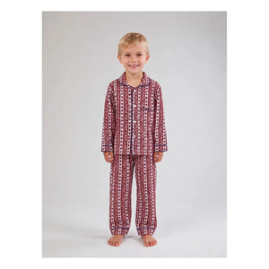 Folkloore - Hearts Pijama - Çocuk Koleksiyonu | Kırmızı