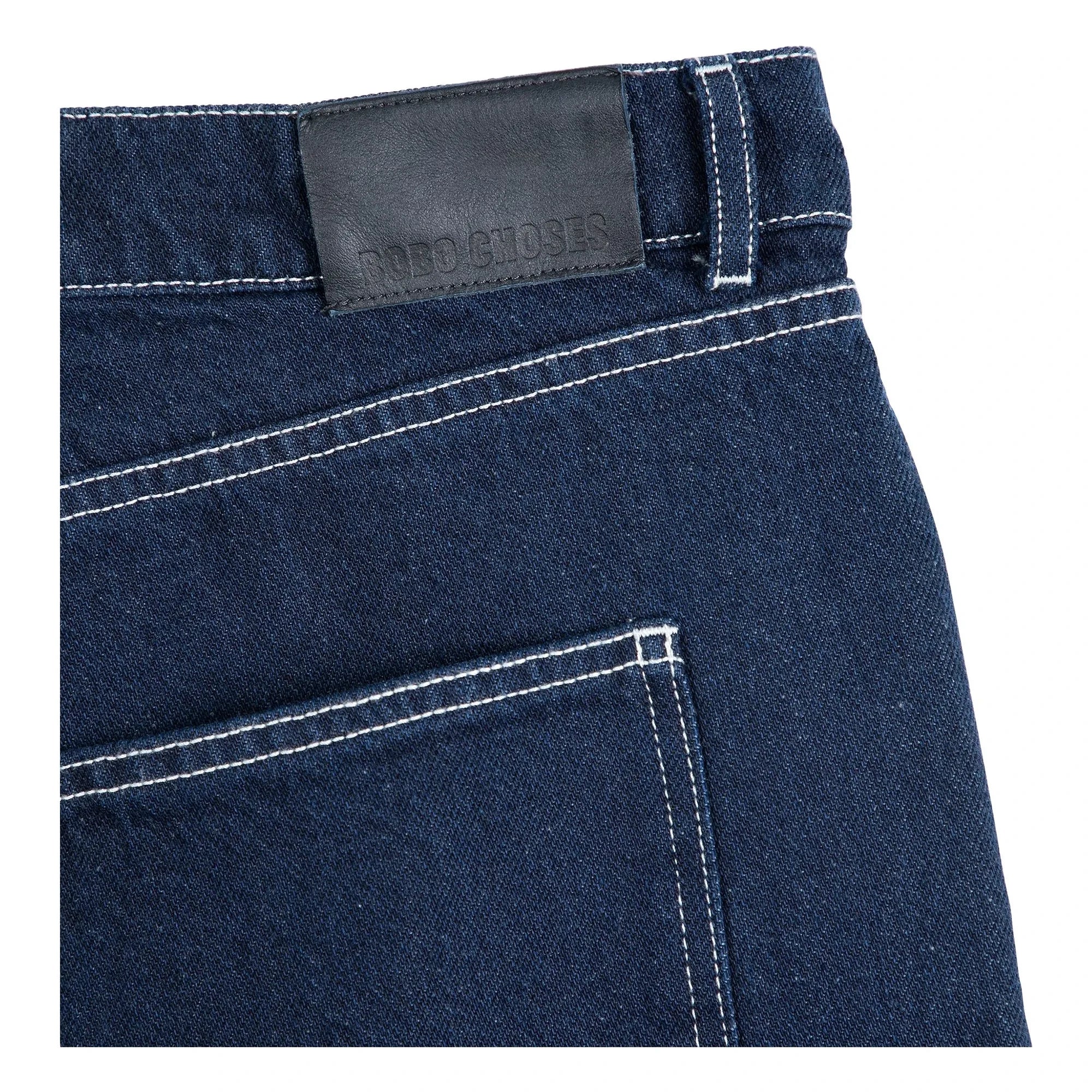 Bobo Choses - Denim Organik Pamuk Bermuda Şort | Mavi