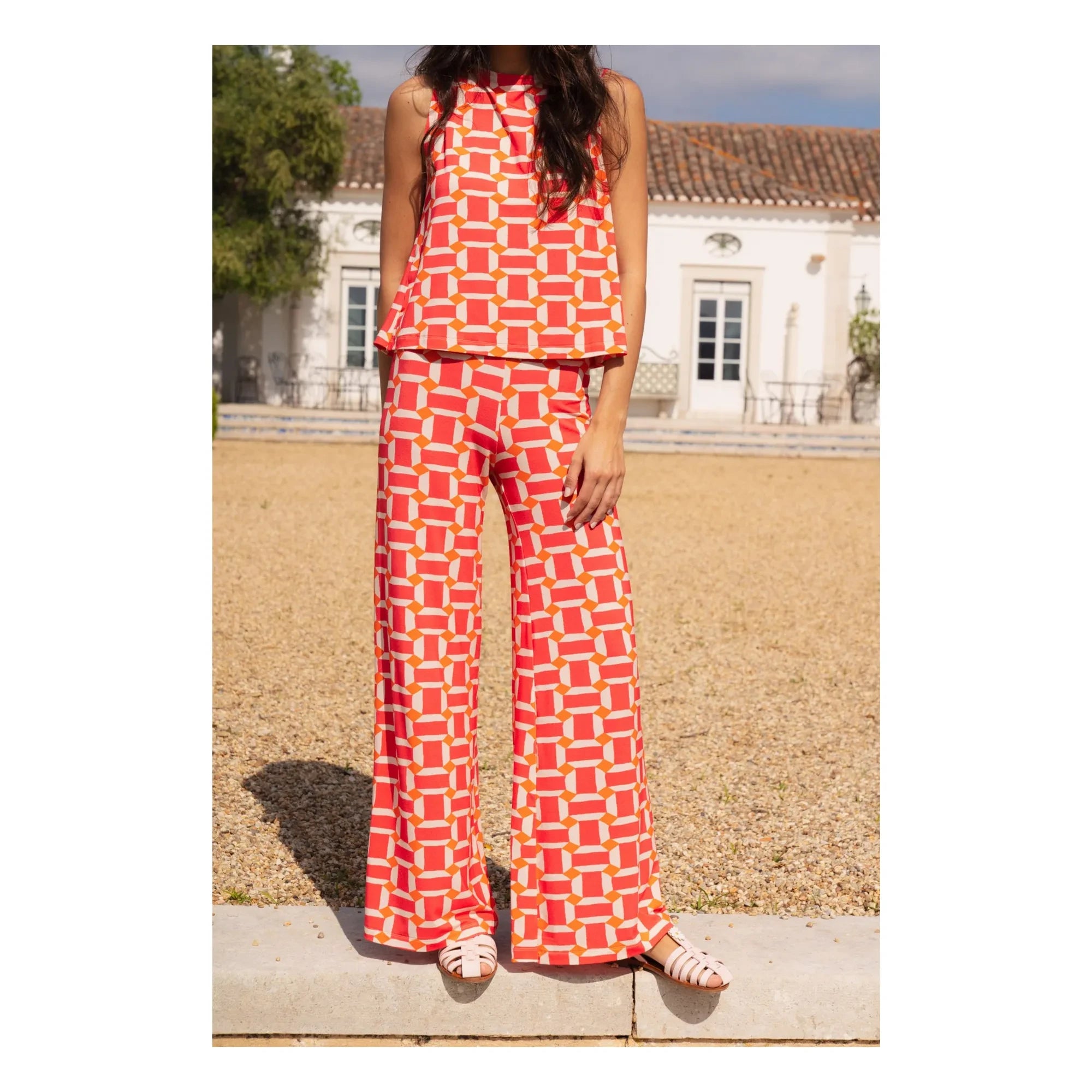 Paloma Collection - Andrea Pink Mama Pantolon - Kadın Giyim | Pembe