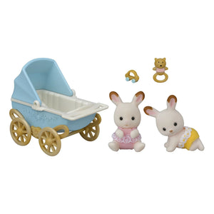 Sylvanian Families - Oyuncak Çiftli Pusetli İkiz Tavşanlar
