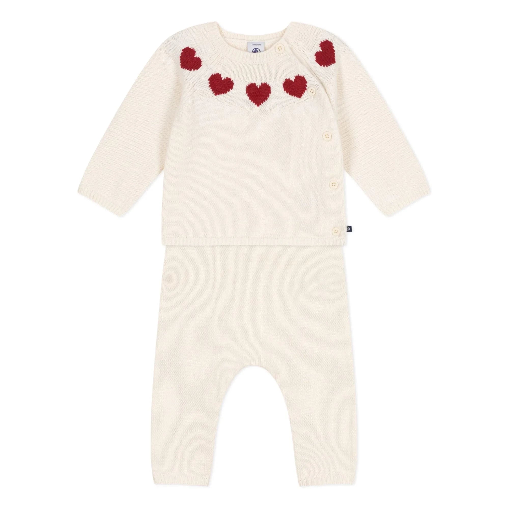 Petit Bateau - 2 Parçalı File Set | Beyaz