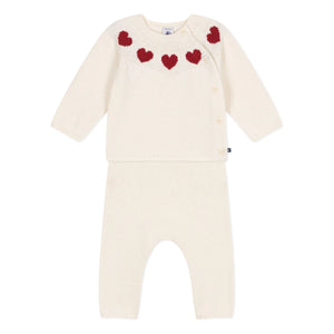 Petit Bateau - 2 Parçalı File Set | Beyaz
