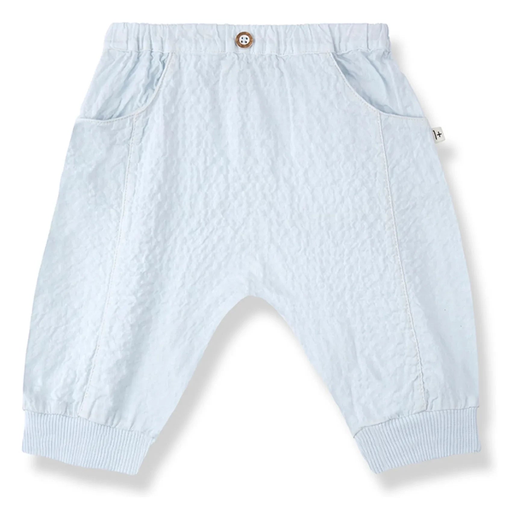 1+ in the family - Olimpo Seersucker pantolon | Açık mavi