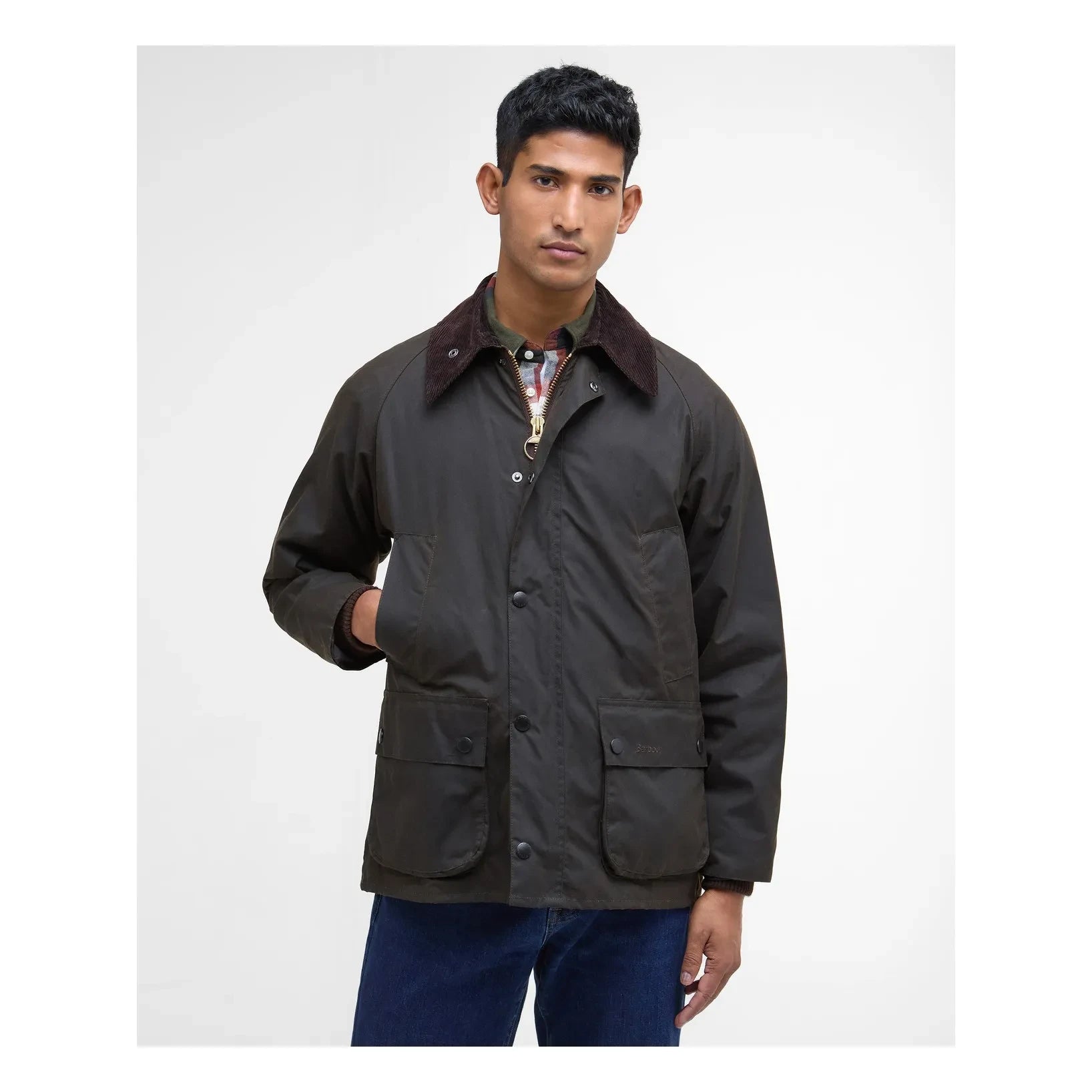 Barbour - Klasik Bedale Mumlu Ceket | Koyu Kahverengi
